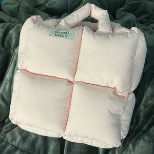 My Mum Made It pink puffer bag NWOT